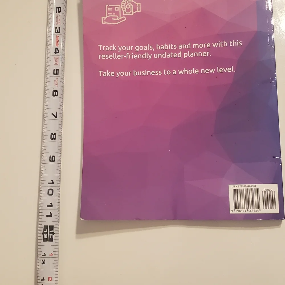 Reseller business planner & tracker paperback Blue